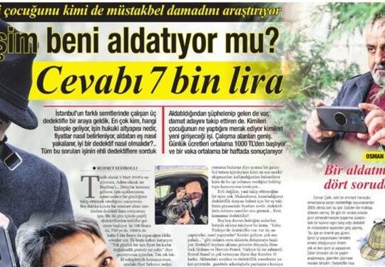 Sabah Gazetesi Röportajı: “Eşim Beni Aldatıyor mu?”